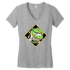 snake green Women's V-Neck T-Shirt