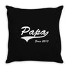 Papa Since 2013 Throw Pillow