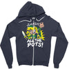 smash all the pots clearance Zipper Hoodie