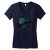 tropical santa Women's V-Neck T-Shirt