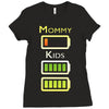 mommy low battery low energy Ladies Fitted T-Shirt
