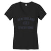 NEW ENGLAND VS EVERYBODY Women's V-Neck T-Shirt