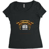 only loves her bed and her (your texs hear) Women's Triblend Scoop T-shirt