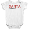 santa i'm a big fun Baby Bodysuit