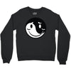 yin yang smiley Crewneck Sweatshirt