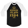 kings are born in 1984 3/4 Sleeve Shirt