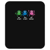 three monkeys talking nonsense Mousepad