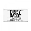 obey daddy License Plate