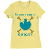 IT'S NEVER A CRIME TO EXIST Franky  One Piece Ladies Fitted T-Shirt