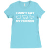 i don't eat my friends Ladies Fitted T-Shirt