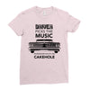driver picks the music passenger shuts his cakehole Ladies Fitted T-Shirt