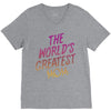 The World's Greatest Mom V-Neck Tee