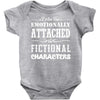 i am too emotionally attached to fictional characters Baby Bodysuit