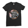Happy Father's Day Ladies Fitted T-Shirt