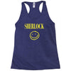 sherlock holmes smiley face Racerback Tank