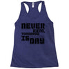 never mind Racerback Tank