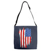 sa distress flag cool american Adjustable Strap Totes