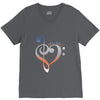 music expresses clef heart girls V-Neck Tee