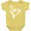 music heart rock baseball jersey Baby Onesie
