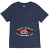 September Peeking Out Baby Girl V-Neck Tee