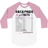 December Girl Facts Sagittarius 3/4 Sleeve Shirt