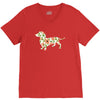 dachshund flower V-Neck Tee