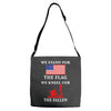 We Stand For The Flag We Kneel For The Fallen Adjustable Strap Totes