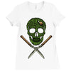 skull grass Ladies Fitted T-Shirt