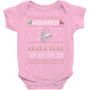 aquarius christmas ugly sweater Baby Onesie