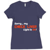 check liver light is on Ladies Fitted T-Shirt