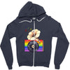 Ceremony of Love with Rainbow Colors Zipper Hoodie