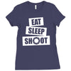 v5 eat sleep shoot Ladies Fitted T-Shirt