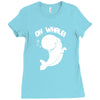 oh whale! Ladies Fitted T-Shirt