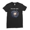 You are Here Ladies Fitted T-Shirt