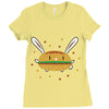 bun bun Ladies Fitted T-Shirt