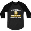 bachelor party drinking team wedding groomsmen bridal funny 3/4 Sleeve Shirt