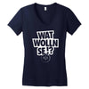 per mertesacker, wat wolln se deutschland, Women's V-Neck T-Shirt