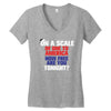 on a scale of one to america how free are you tonight Women's V-Neck T-Shirt