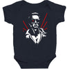 new retro 1980's the terminator Baby Bodysuit