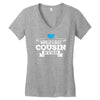 Worlds Best Cousin Ever Women's V-Neck T-Shirt