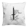 12. please pull this 012 Throw Pillow