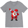 Santa Dabbing V-Neck Tee