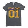 1 best dad Ladies Fitted T-Shirt