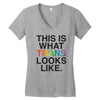 This Is What Trans Looks Like Women's V-Neck T-Shirt