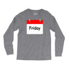 title of day of the week friday day of the week Long Sleeve Shirts