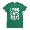 frankie says relax retro vintage Ladies Fitted T-Shirt