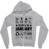 Born In January Zipper Hoodie
