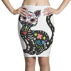 loco coco skul cat Pencil Skirts