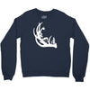 deer antler with buck forest Crewneck Sweatshirt