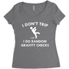 i don't trip Women's Triblend Scoop T-shirt